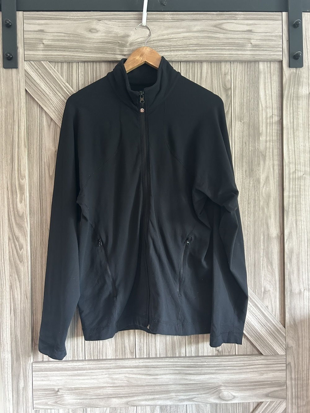 Vintage Lululemon Men's Full-Zip Track Jacket - Black - Size M (Made in Canada)